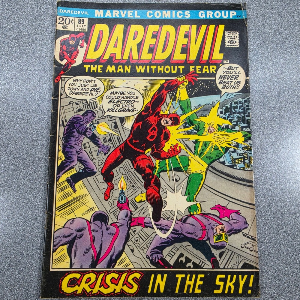 Marvel Daredevil #89 Crisis‎ in the Sky 1972 Electro